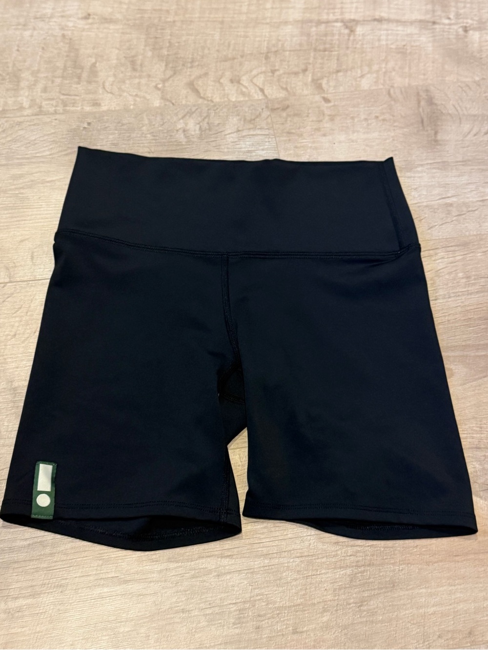Daily Drills Black High-Waist Women's Bike Shorts